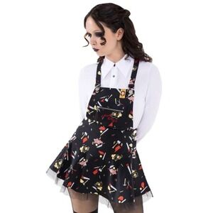 Killstar X chucky its time to play black pinafore horror movie size xs